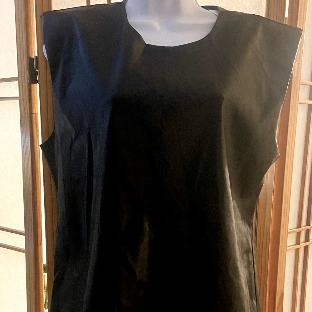 Vegan leather Top